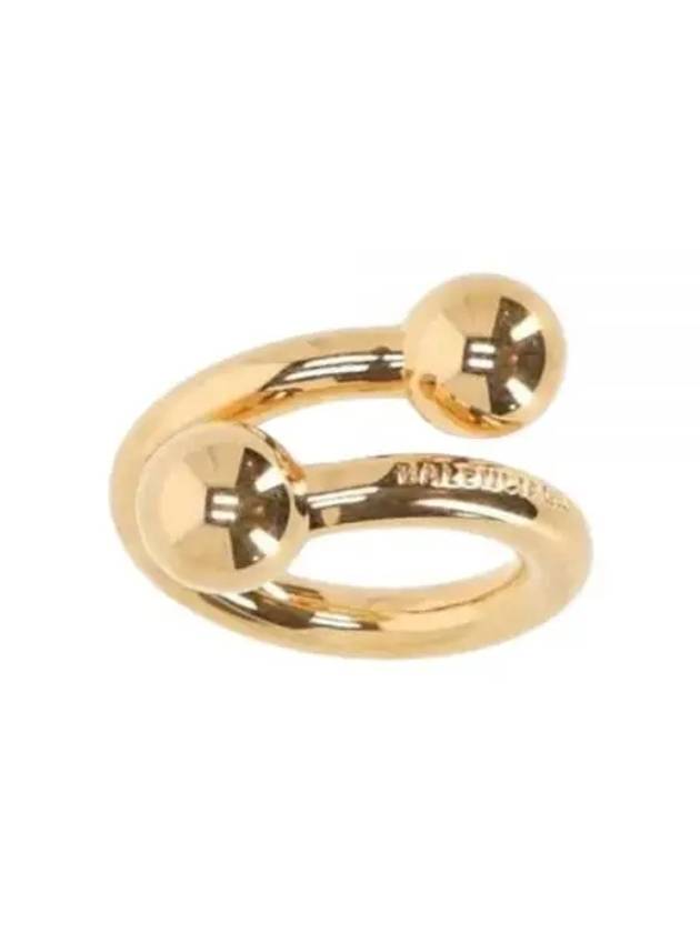 Luxury Balenciaga Trending 2025 Skate Ring Gold