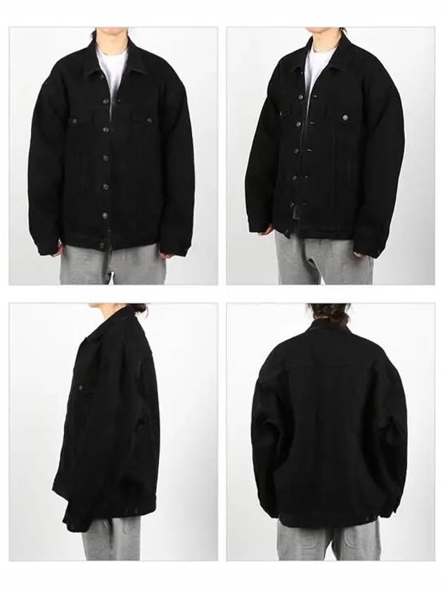 Luxury Balenciaga Trending 2025 Oversized Denim Jacket Black