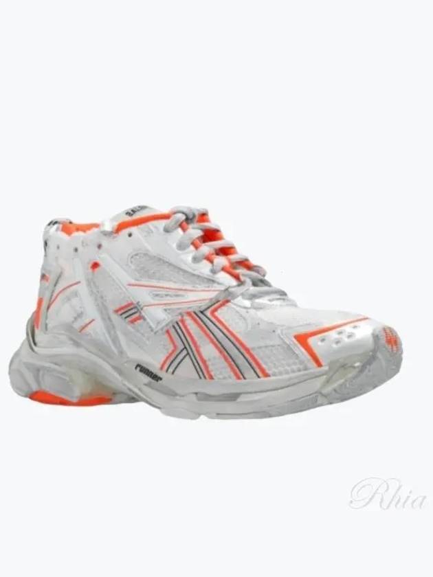Luxury Balenciaga Trending 2025 Runner Low-Top Sneakers White Orange