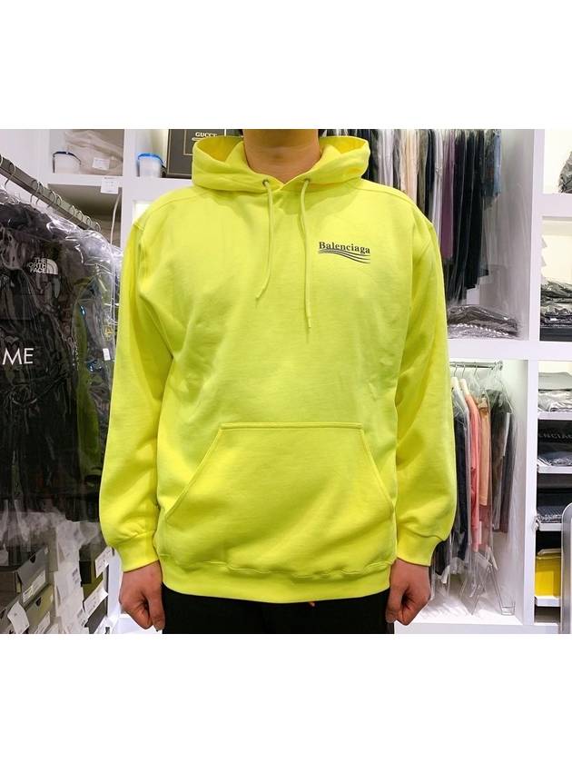 Luxury Balenciaga Trending 2025 Men's Political Wave Logo Hoodie Neon