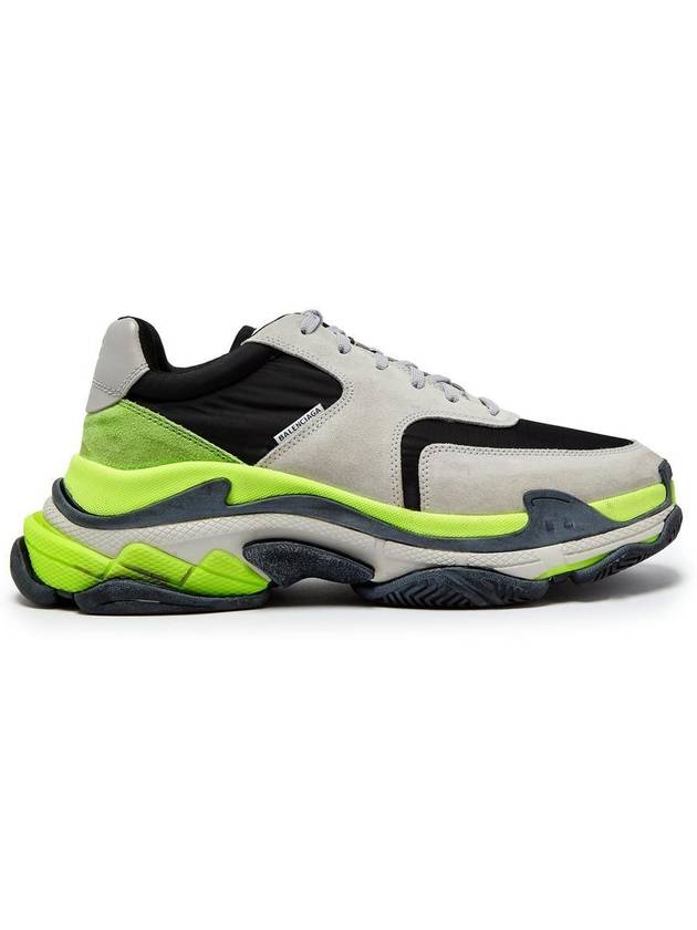 Luxury Balenciaga Trending 2025 Triple S Low Top Sneakers Grey Yellow