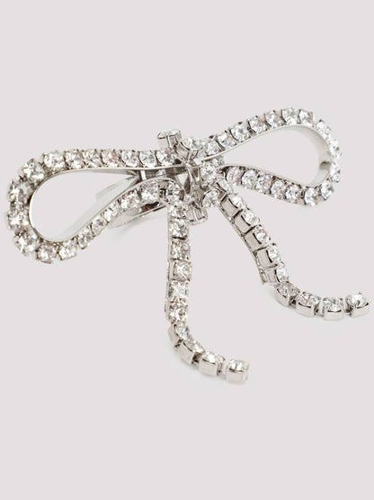 Luxury Balenciaga Trending 2025 ring 748033 TZ23S 7155 SILVER CRYSTAL