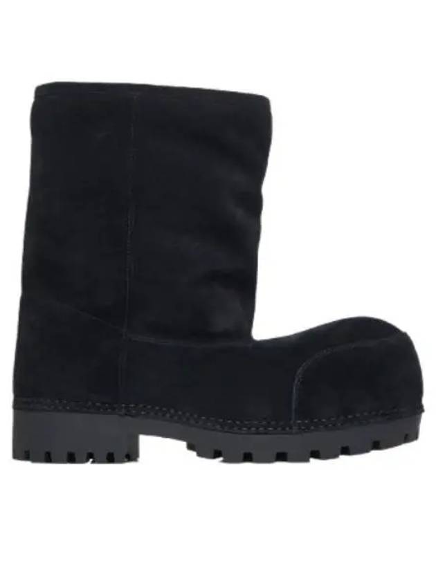Luxury Balenciaga Trending 2025 Suede Fur Winter Boots Black