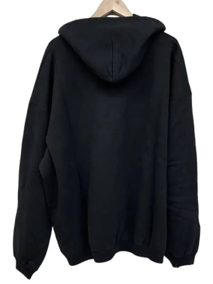 Luxury Balenciaga Trending 2025 Logo Print Over Fit Hoodie Black