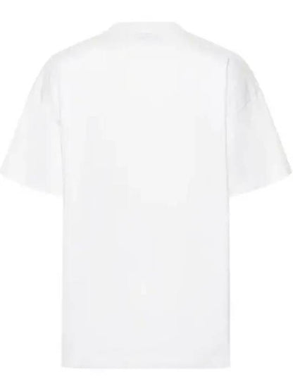 Luxury Balenciaga Trending 2025 Embroided Logo Short Sleeve T-Shirt White