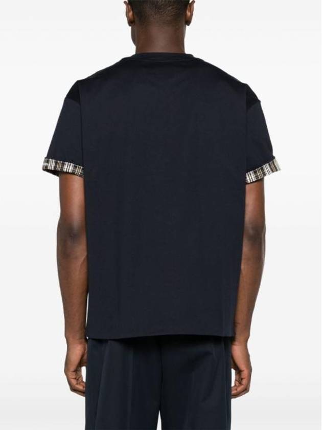 Luxury Bottega Veneta Reversible Cotton Short Sleeve T-Shirt Navy