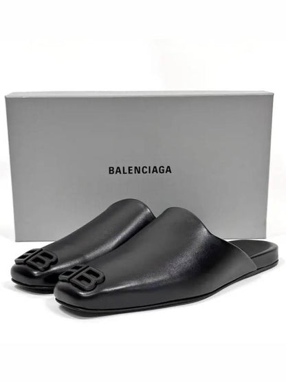 Luxury Balenciaga Trending 2025 BB Logo Cozy Leather Bloafers