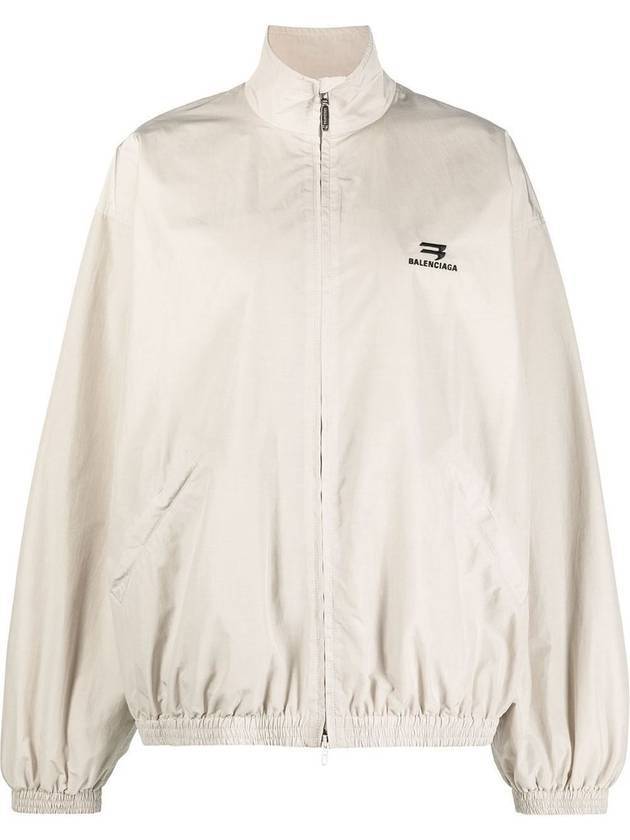 Luxury Balenciaga Trending 2025 Logo Technical Track Jacket Beige