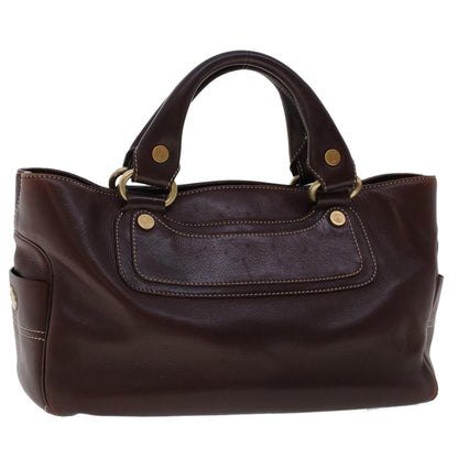 Luxury CELINE Hand Bag Leather Wine Red  ep1086