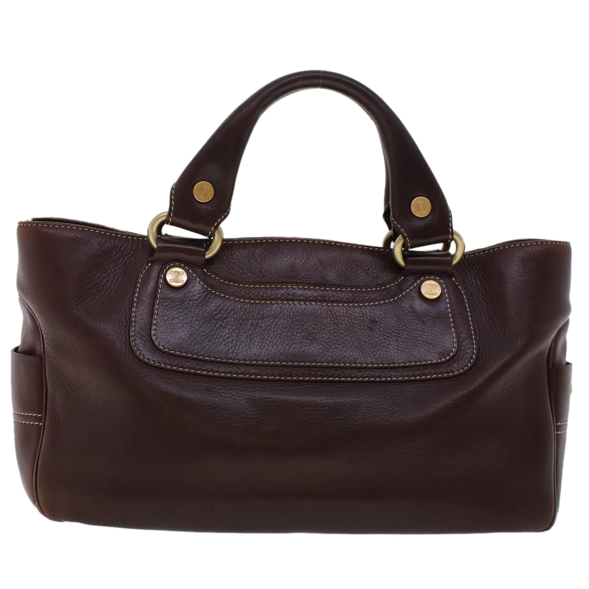 Luxury CELINE Hand Bag Leather Wine Red  ep1086