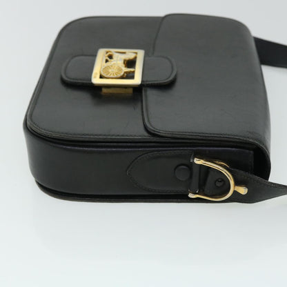 Luxury CELINE Horse Carriage Shoulder Bag Leather Black  ep1453