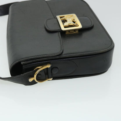 Luxury CELINE Horse Carriage Shoulder Bag Leather Black  ep1453