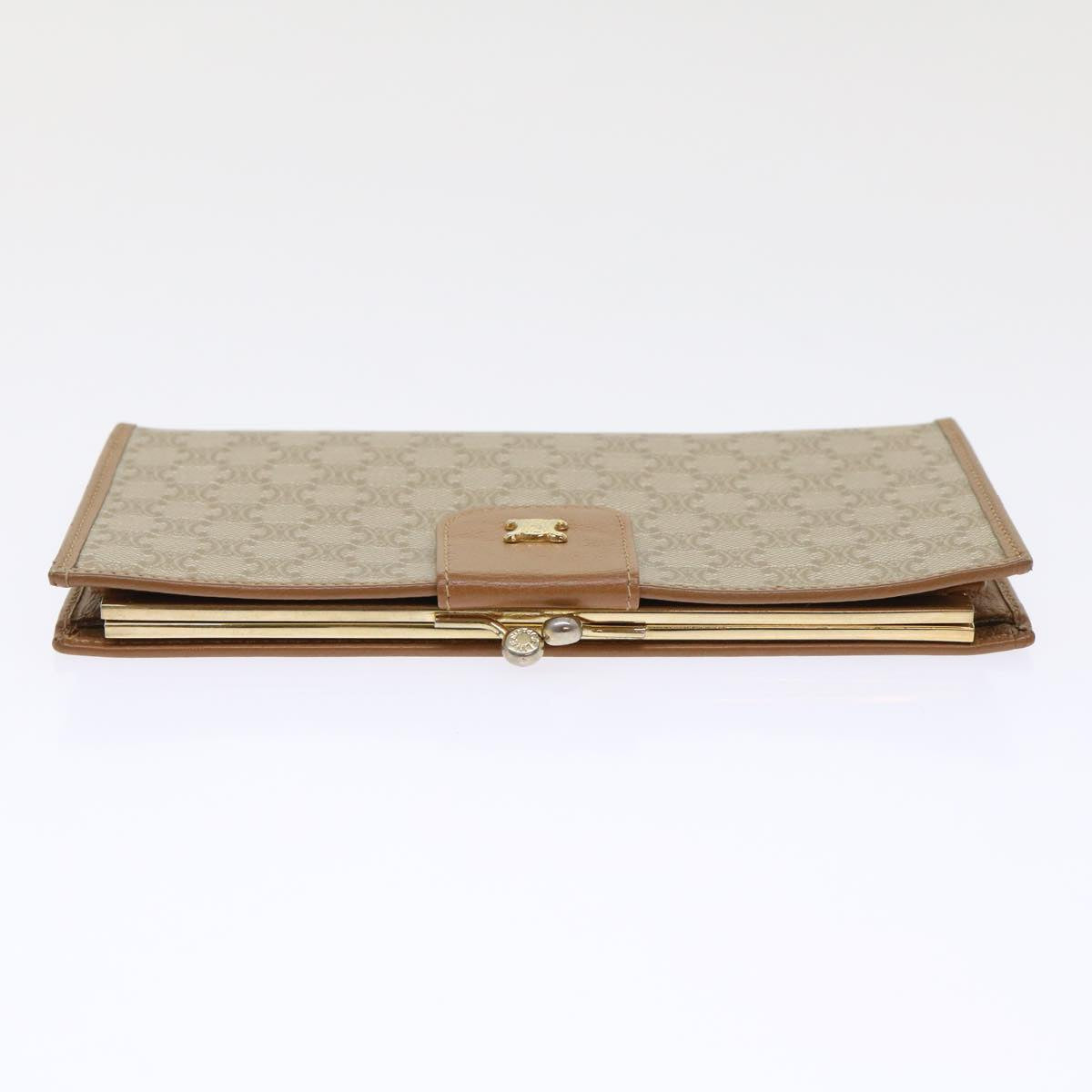 Luxury CELINE Macadam Canvas Long Wallet Beige  ep1527