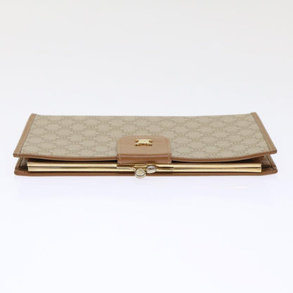 Luxury CELINE Macadam Canvas Long Wallet Beige  ep1527