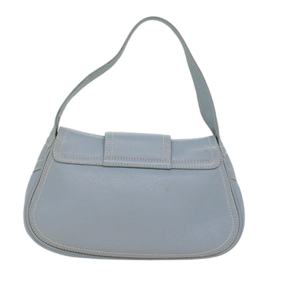 Luxury CELINE Shoulder Bag Leather Light Blue  ep1618