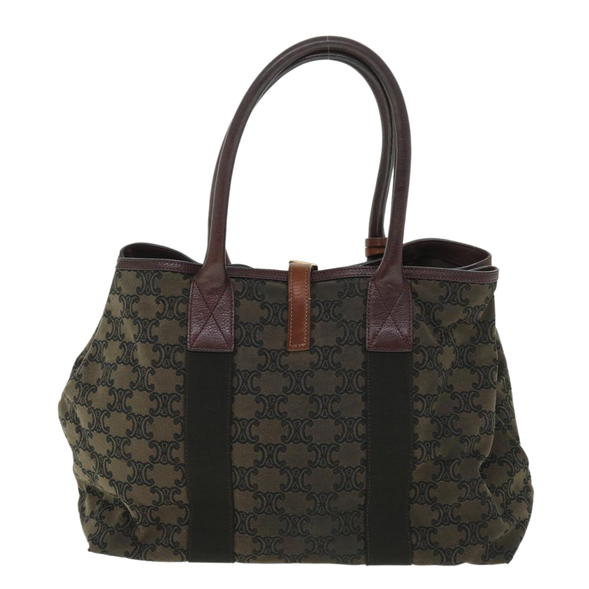 Luxury CELINE Macadam Canvas Shoulder Bag Brown  ep1795