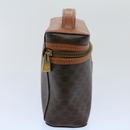 Luxury CELINE Macadam Canvas Hand Bag PVC Leather Brown  ep1829