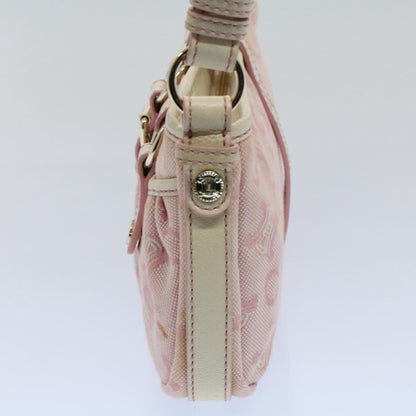 Luxury CELINE C Macadam Canvas Shoulder Bag Leather Pink  ep1844