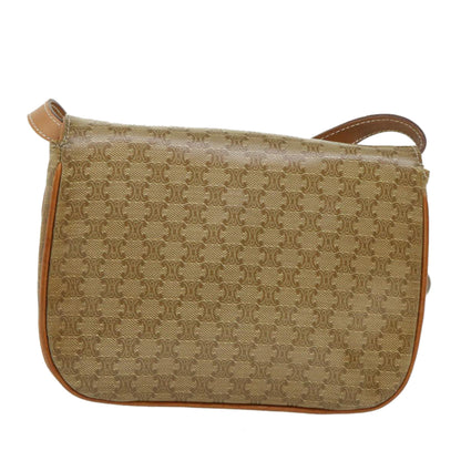 Luxury CELINE Macadam Canvas Shoulder Bag Beige  ep1877