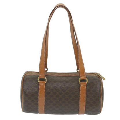 Luxury CELINE Macadam Canvas Shoulder Bag PVC Leather Brown  ep2173