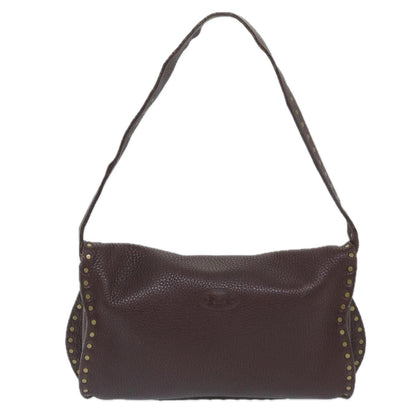 Luxury CELINE Shoulder Bag Leather Wine Red  ep2215