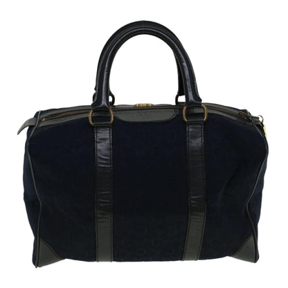 Luxury CELINE C Macadam Canvas Boston Bag Navy  ep2240