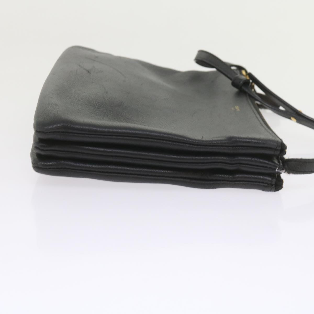 Luxury CELINE Trio PM Shoulder Bag Leather Black  ep2461