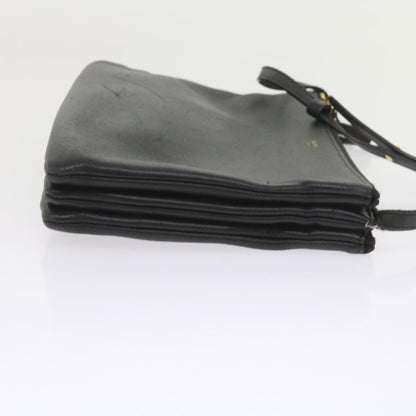 Luxury CELINE Trio PM Shoulder Bag Leather Black  ep2461