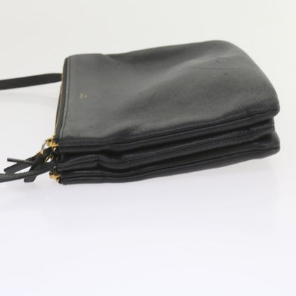 Luxury CELINE Trio PM Shoulder Bag Leather Black  ep2461