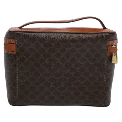 Luxury CELINE Macadam Canvas Hand Bag PVC Leather Brown  ep2706