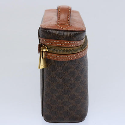 Luxury CELINE Macadam Canvas Hand Bag PVC Leather Brown  ep2706