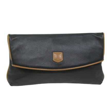 Luxury CELINE Clutch Bag Leather Black  ep2747