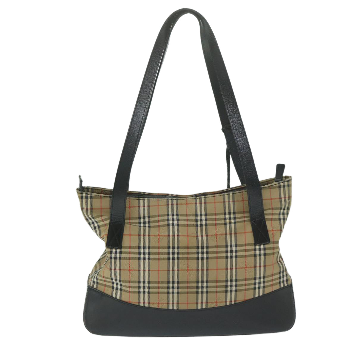 Luxury Burberry Nova Check Shoulder Bag Canvas Beige Auth ep2883