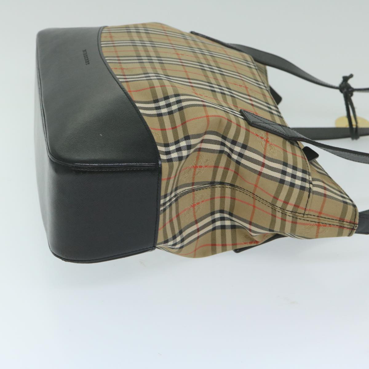 Luxury Burberry Nova Check Shoulder Bag Canvas Beige Auth ep2883