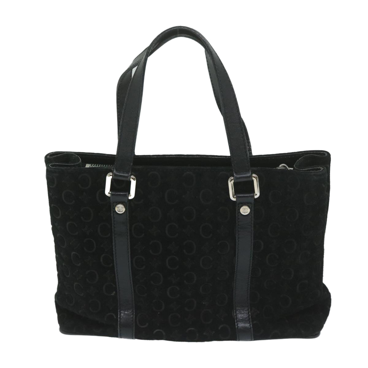 Luxury CELINE C Macadam Canvas Hand Bag Black  ep2899