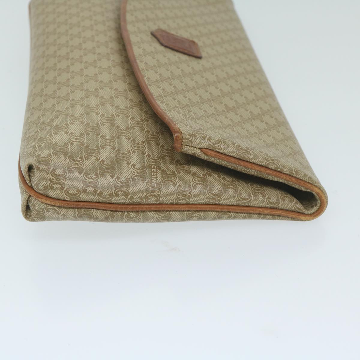 Luxury CELINE Macadam Canvas Clutch Bag Beige  ep2934