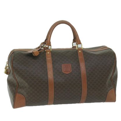 Luxury CELINE Macadam Canvas Boston Bag PVC Brown  ep2996
