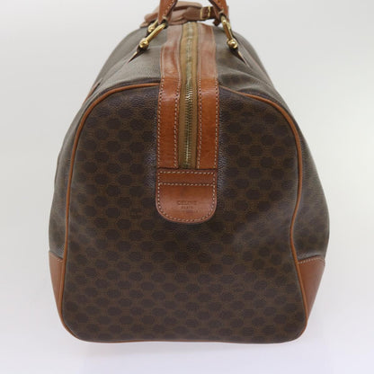 Luxury CELINE Macadam Canvas Boston Bag PVC Brown  ep2997