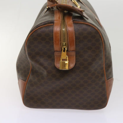 Luxury CELINE Macadam Canvas Boston Bag PVC Brown  ep2997