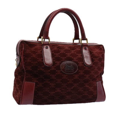 Luxury CELINE Macadam Canvas Boston Bag Red  ep3035