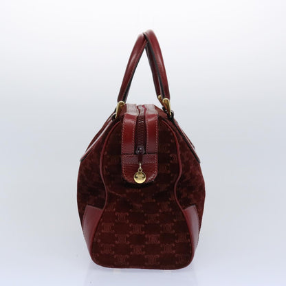 Luxury CELINE Macadam Canvas Boston Bag Red  ep3035
