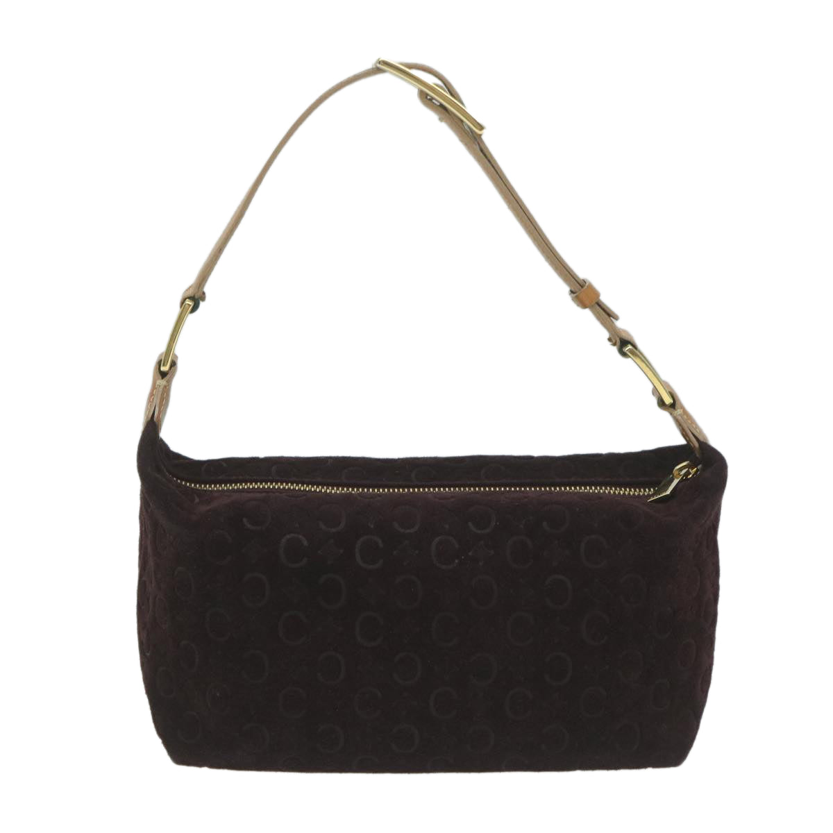 Luxury CELINE C Macadam Canvas Shoulder Bag Purple  ep3038