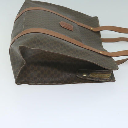 Luxury CELINE Macadam Canvas Shoulder Bag PVC Leather Brown  ep3178