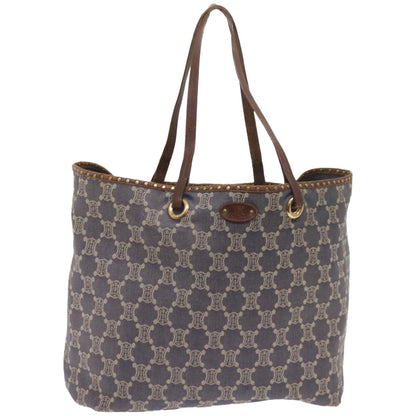Luxury CELINE Paris Macadam Canvas Tote Bag Blue  ep3301