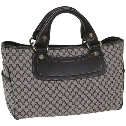 Luxury CELINE Macadam Canvas Hand Bag Gray  ep3314