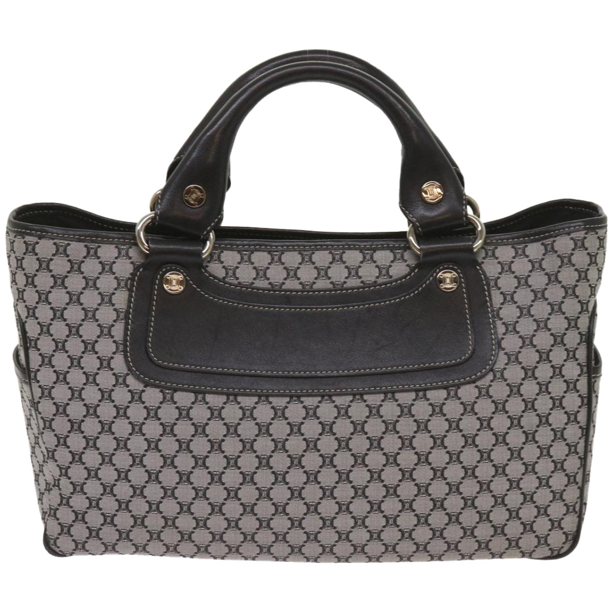 Luxury CELINE Macadam Canvas Hand Bag Gray  ep3314