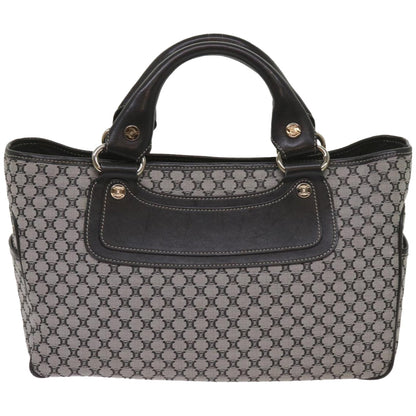 Luxury CELINE Macadam Canvas Hand Bag Gray  ep3314