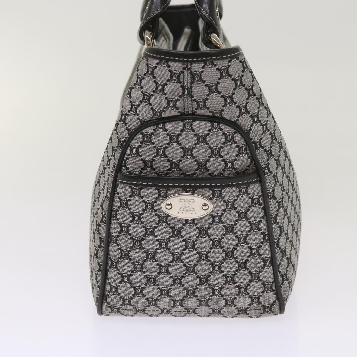 Luxury CELINE Macadam Canvas Hand Bag Gray  ep3314