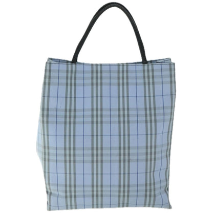 Luxury Burberry Nova Check Hand Bag Nylon Light Blue Auth ep3412