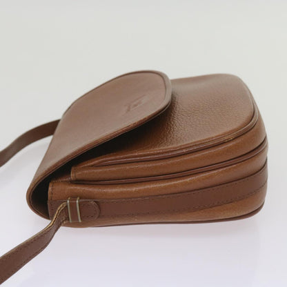 Luxury BurberrySs Shoulder Bag Leather Brown Auth ep3582